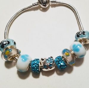 ♡NEW♡Hello Kitty Charm S925 Silver Bracelet